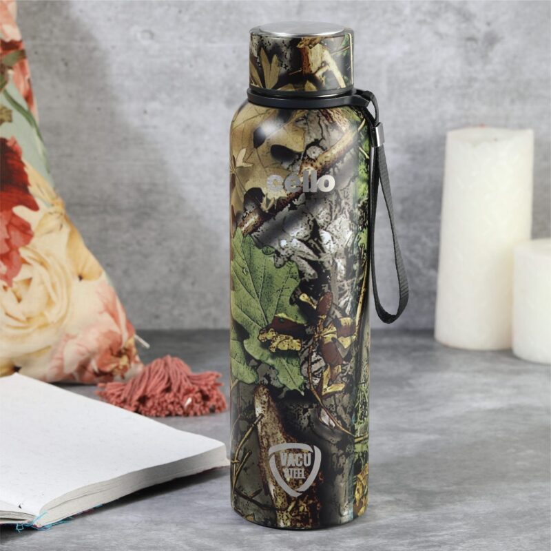 Green|Deezee Kent, Vacusteel Water Bottle, 900ml / 900ml