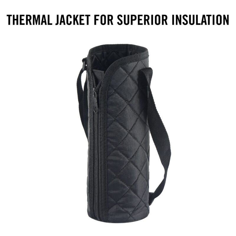 Duro Flip Flask, Vacusteel Water Bottle with Thermal Jacket - Image 39