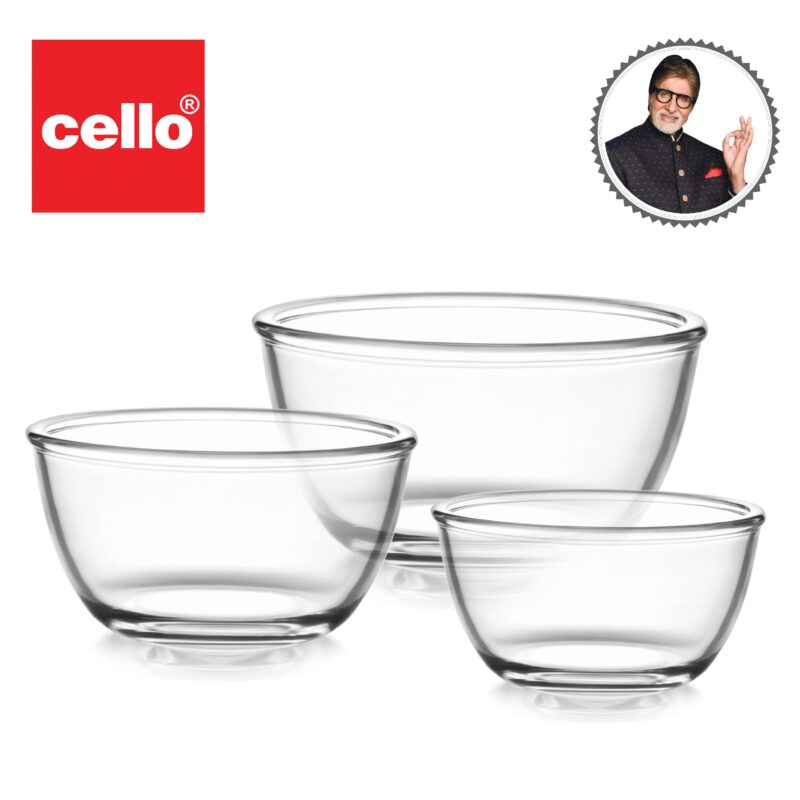 Ornella Glass Mixing Bowl Set, Set of 3 - Image 9