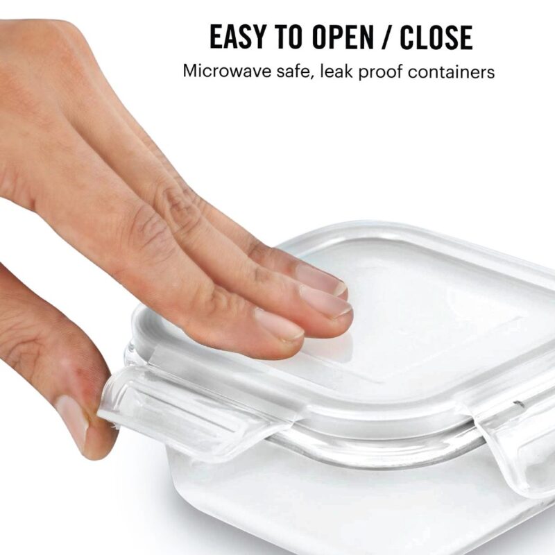 Delighta Borosilicate Glass Lunch Box with Jacket, Square - Image 10