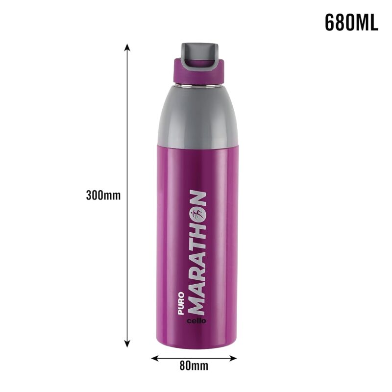 Puro Steel X Marathon Water Bottle with Inner Steel - Image 10