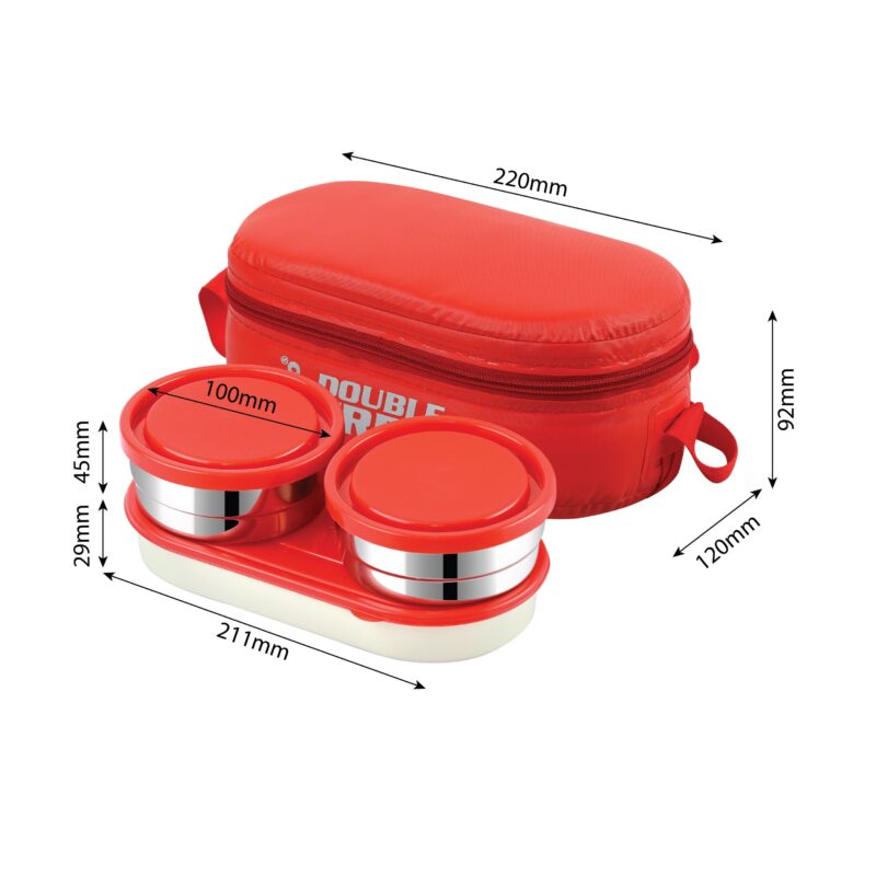 Double Treat Lunch Box with Jacket, Set of 3 - Image 7
