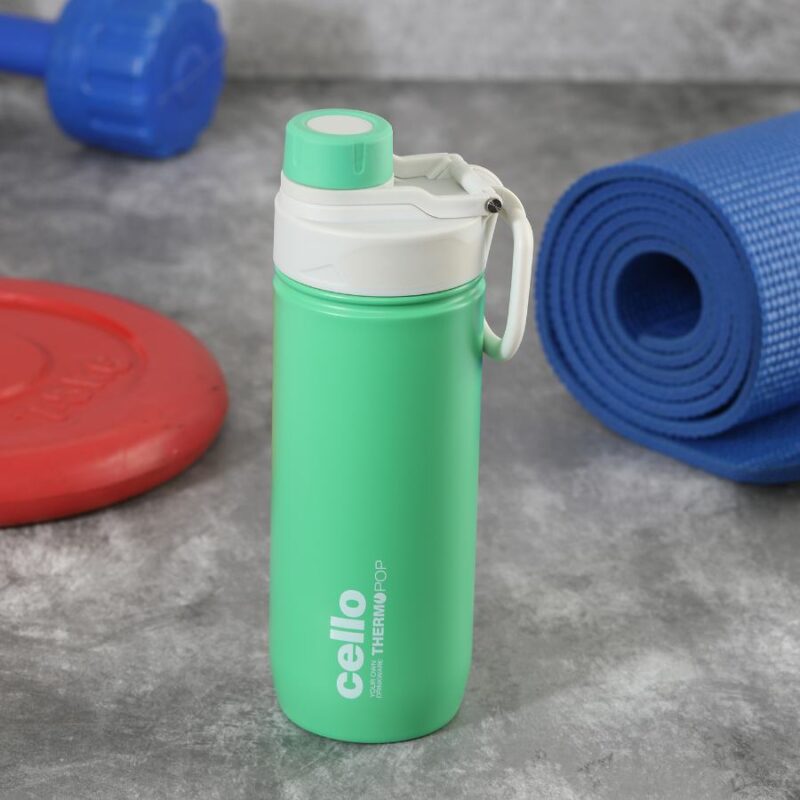 Green|Pop Hot & Cold Stainless Steel Kids Water Bottle, 600ml / 600ml