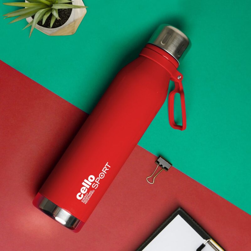 Red|Bentley Flask, Vacusteel Water Bottle, 800ml / 800ml