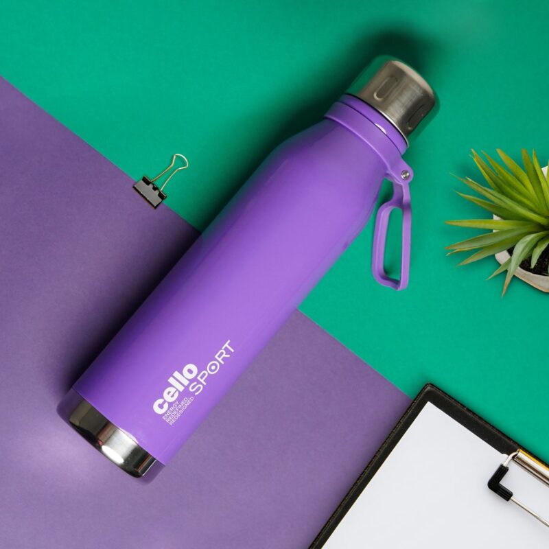 Purple|Bentley Flask, Vacusteel Water Bottle, 800ml / 800ml