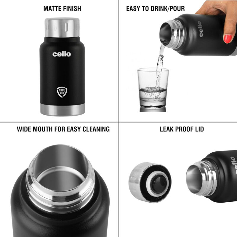Duro Top Flask, Vacusteel Water Bottle, 180ml - Image 17
