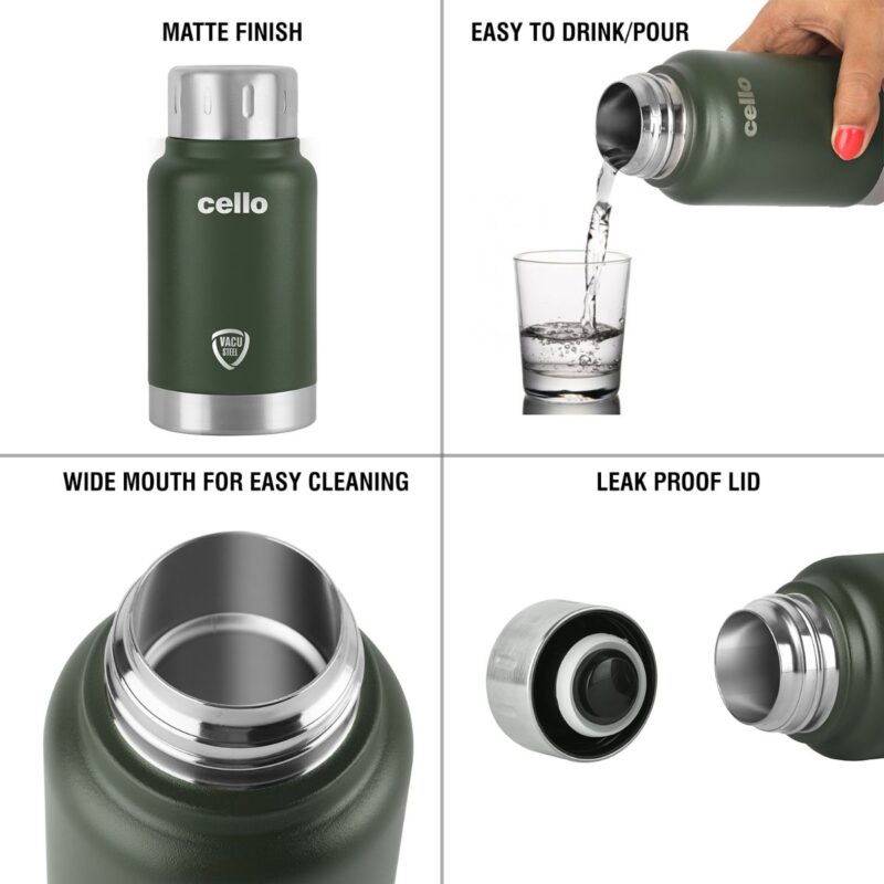 Duro Top Flask, Vacusteel Water Bottle, 180ml - Image 18