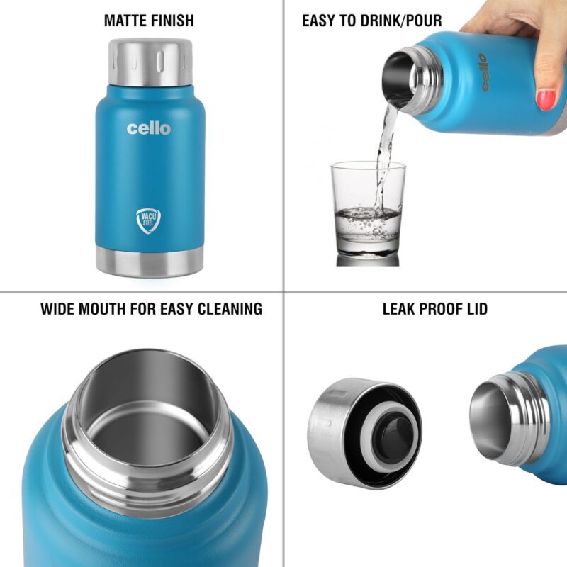 Duro Top Flask, Vacusteel Water Bottle, 180ml - Image 19