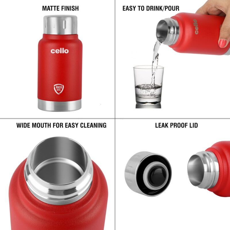 Duro Top Flask, Vacusteel Water Bottle, 180ml - Image 20