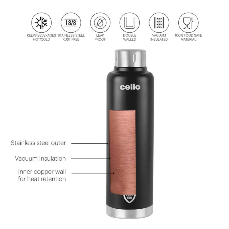 Duro Top Flask, Vacusteel Water Bottle, 750ml - Image 9