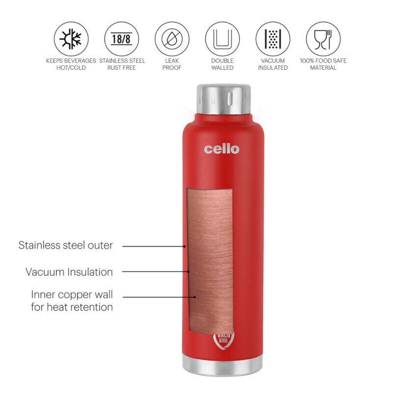 Duro Top Flask, Vacusteel Water Bottle, 750ml - Image 12