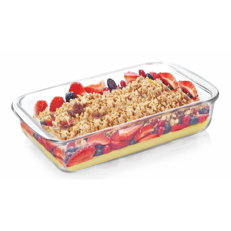 Dahlia Rectangle Glass Baking Dish, 1600ml - Image 2