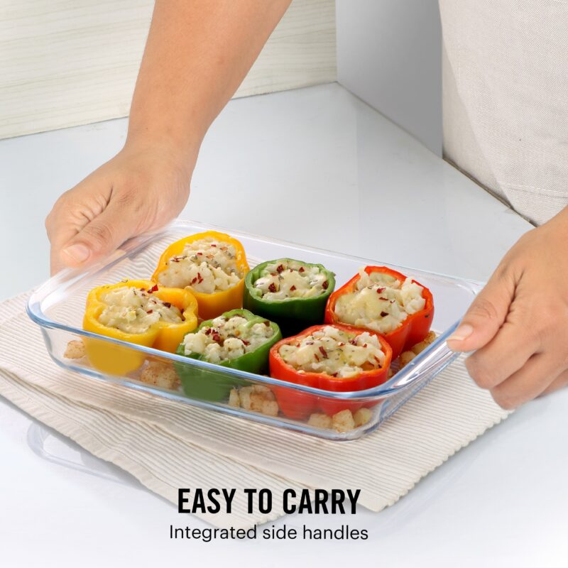 Dahlia Rectangle Glass Baking Dish, 1600ml - Image 5