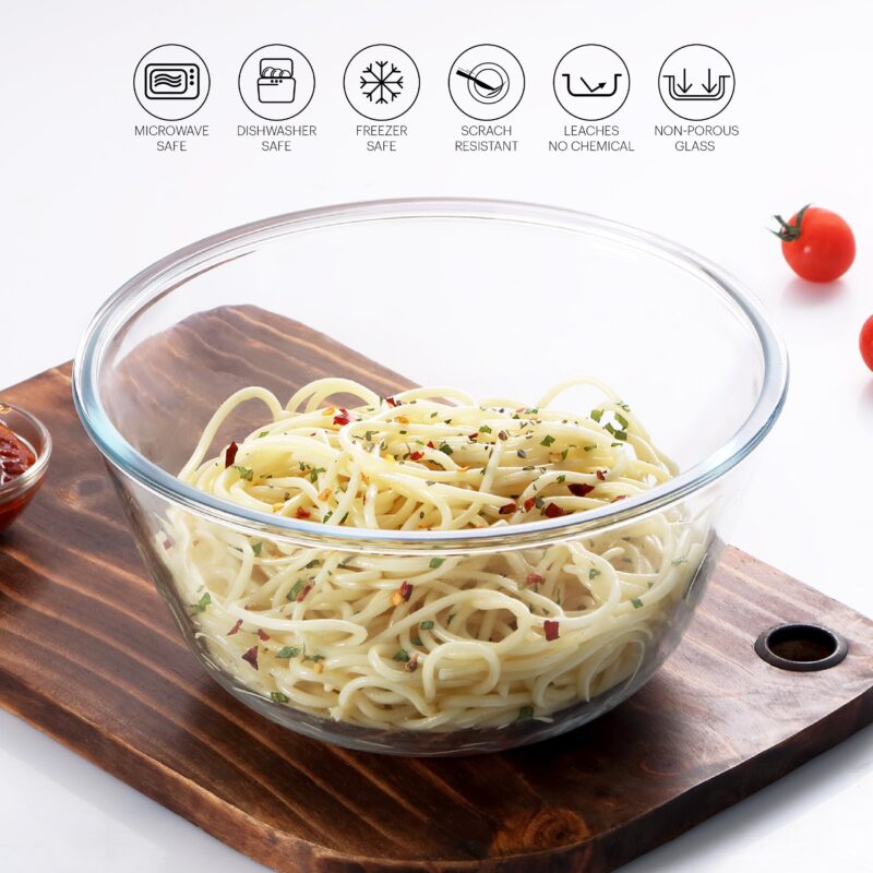 Ovenware Borosilicate Glass Mixing Bowl, 1500ml - Image 3