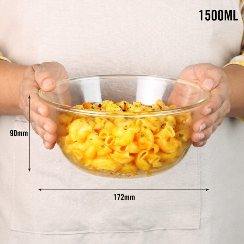 Ovenware Borosilicate Glass Mixing Bowl, 1500ml - Image 5