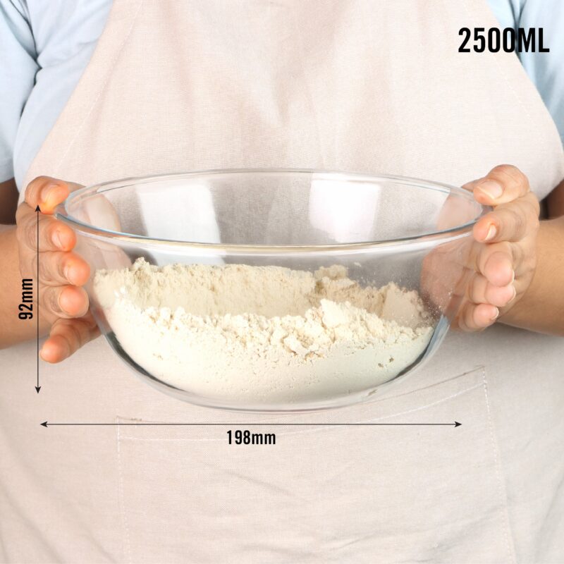 Ovenware Borosilicate Glass Mixing Bowl, 2500ml - Image 5
