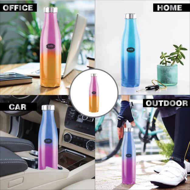 Colourmate Flask, Vacusteel Water Bottle, 500ml - Image 10