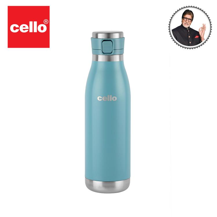 Blue|Duro Jet Flask, Vacusteel Water Bottle / 600ml