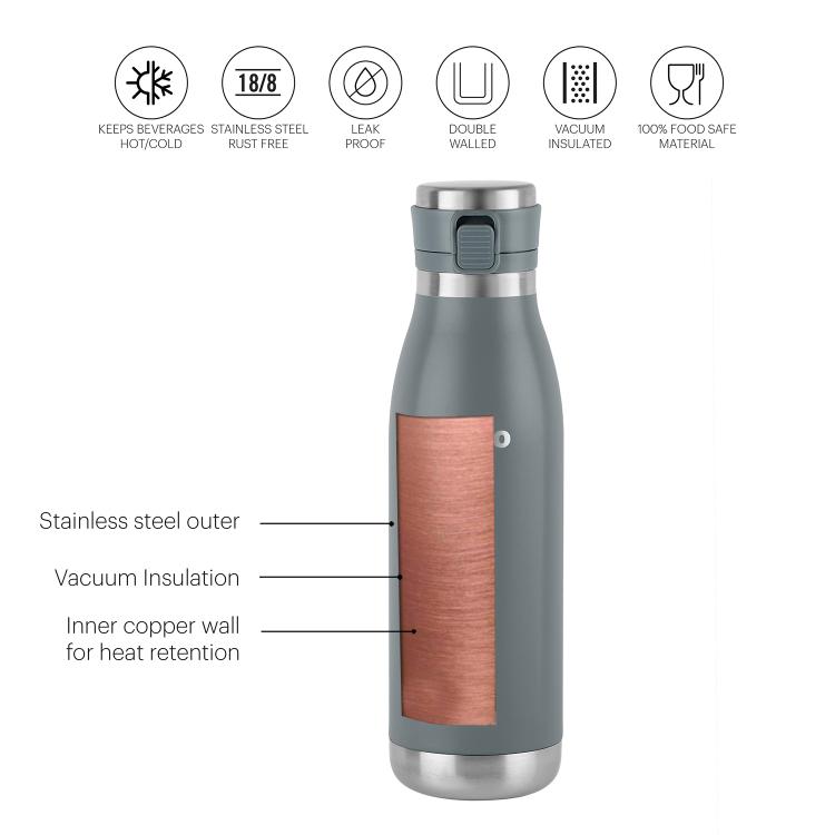 Duro Jet Flask, Vacusteel Water Bottle, 600ml - Image 23