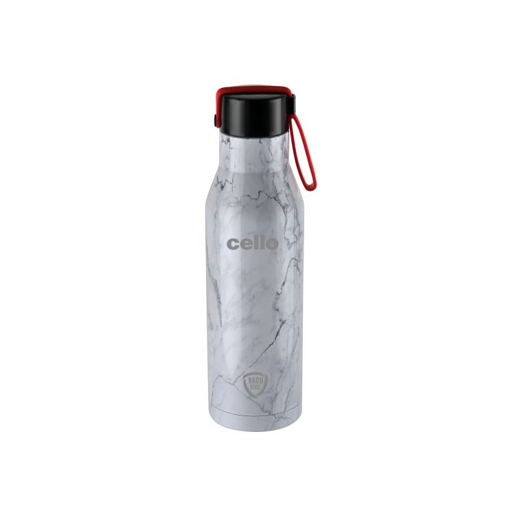 White|Deezee Mate Flask, Vacusteel Water Bottle / 550ml