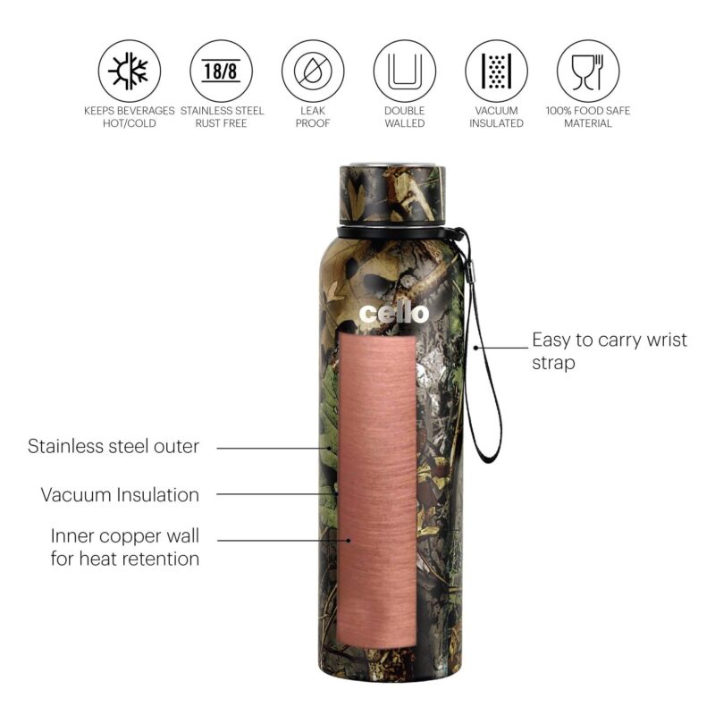 Deezee Mate Flask, Vacusteel Water Bottle - Image 6
