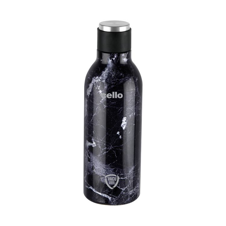 Black|Deezee Marbella Flask, Vacusteel Water Bottle / 900ml