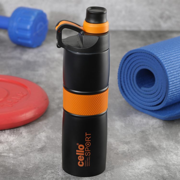 Orange|Force Flask, Vacusteel Water Bottle, 500ml / 500ml