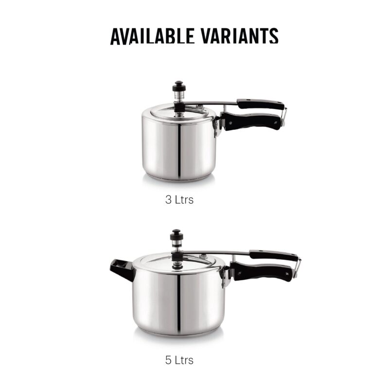 Chef Impact Bonded Stainless Steel Tri-Ply Bottom Pressure Cooker Inner Lid - Image 11