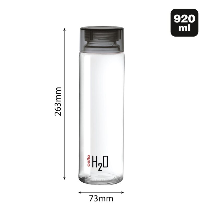 H2O Glass Water Bottle with Plastic Cap, 920ml - Image 53