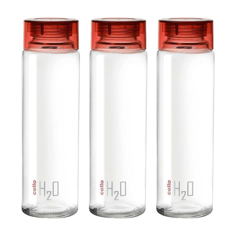 H2O Glass Water Bottle with Plastic Cap, 920ml - Image 21