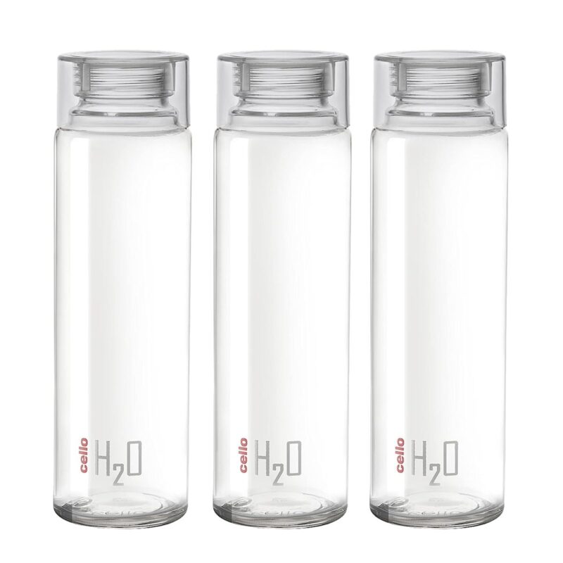 H2O Glass Water Bottle with Plastic Cap, 920ml - Image 22