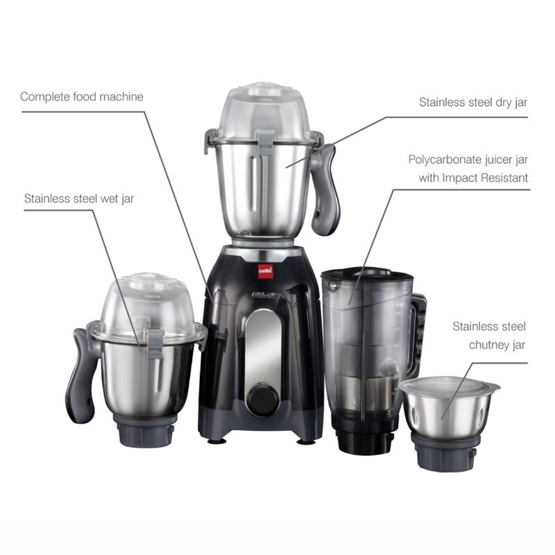 Discovery Pro Juicer Mixer Grinder with 4 Jars, 750W - Image 21