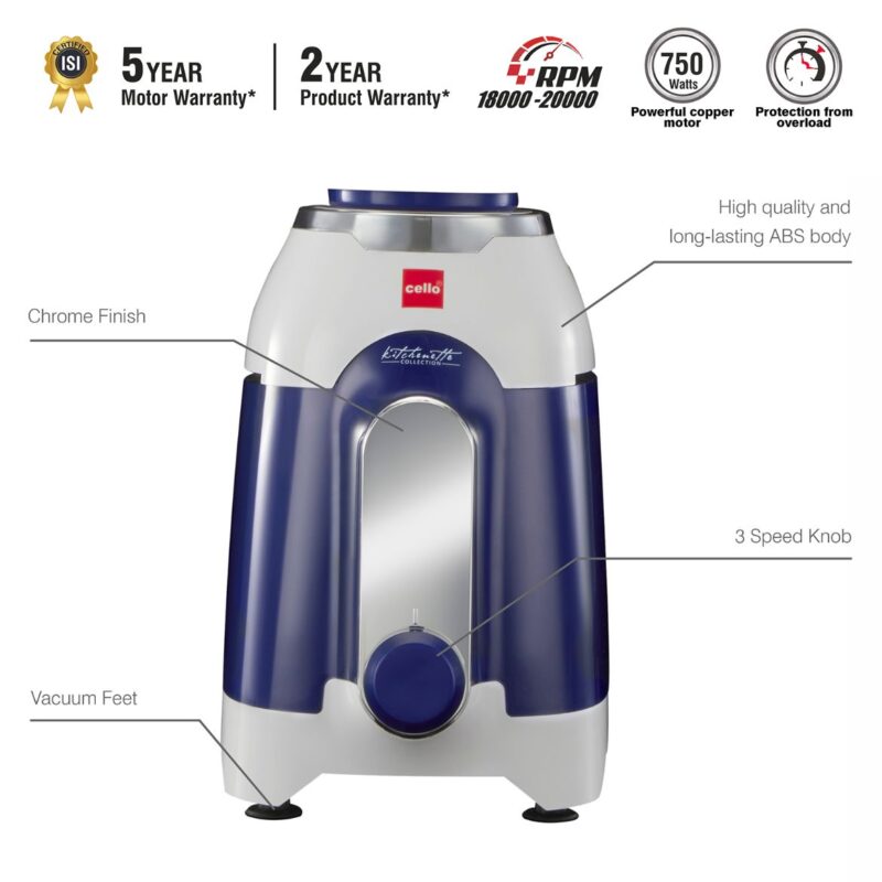 Discovery Chef Juicer Mixer Grinder with 5 Jars, 750W - Image 4