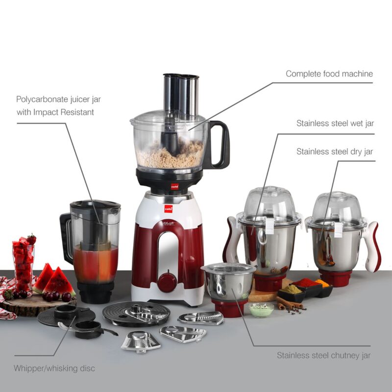 Discovery Chef Juicer Mixer Grinder with 5 Jars, 750W - Image 12