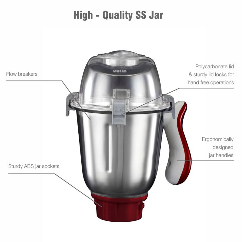 Discovery Chef Juicer Mixer Grinder with 5 Jars, 750W - Image 20