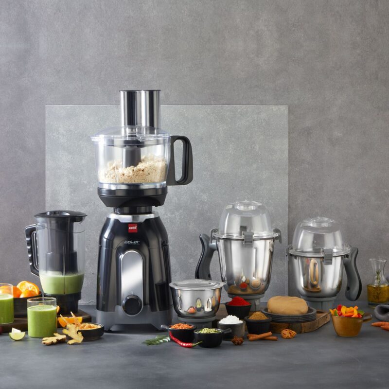 Discovery Chef Juicer Mixer Grinder with 5 Jars, 750W Black / 750 Watts