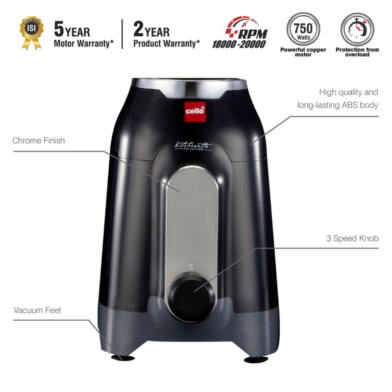 Discovery Chef Juicer Mixer Grinder with 5 Jars, 750W - Image 27