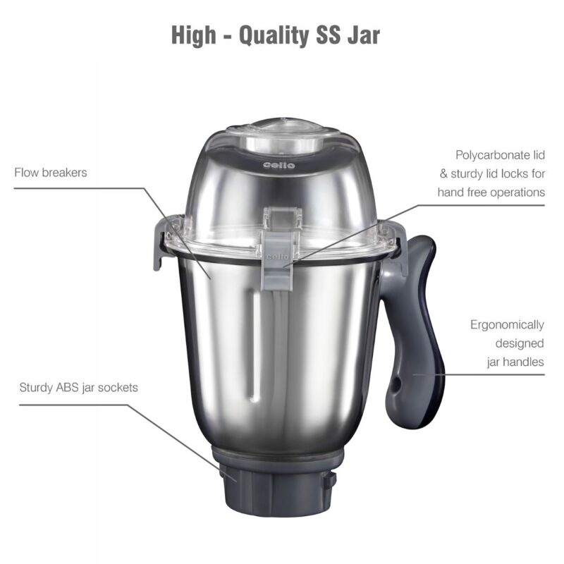 Discovery Chef Juicer Mixer Grinder with 5 Jars, 750W - Image 15
