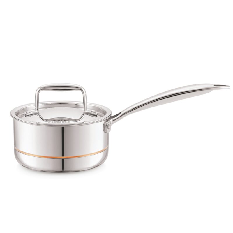 5-Ply Stainless Steel Sauce Pan with Lid - Image 4