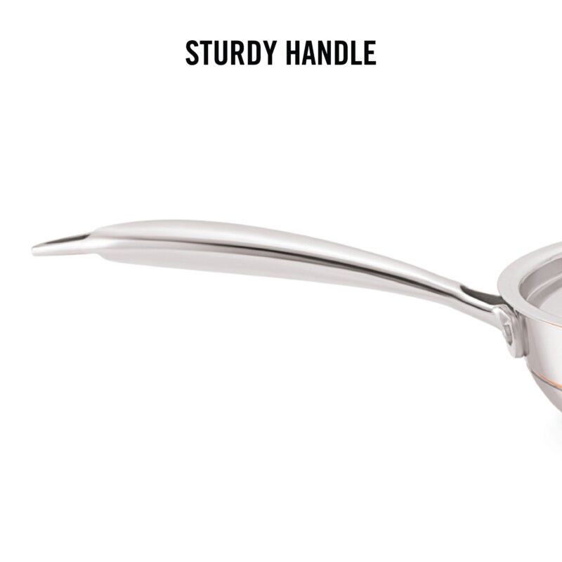 5-Ply Stainless Steel Fry Pan with Lid - Image 10