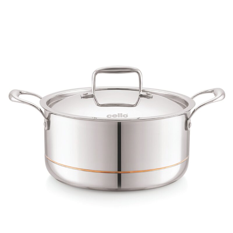 5-Ply Stainless Steel Casserole with Lid - Image 4