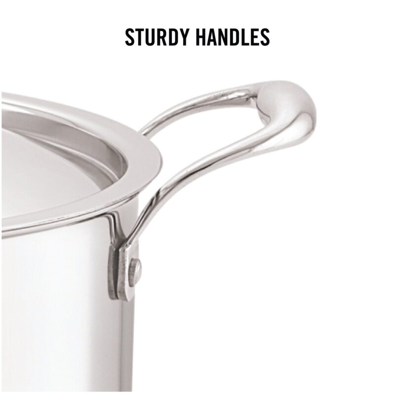 5-Ply Stainless Steel Casserole with Lid - Image 13