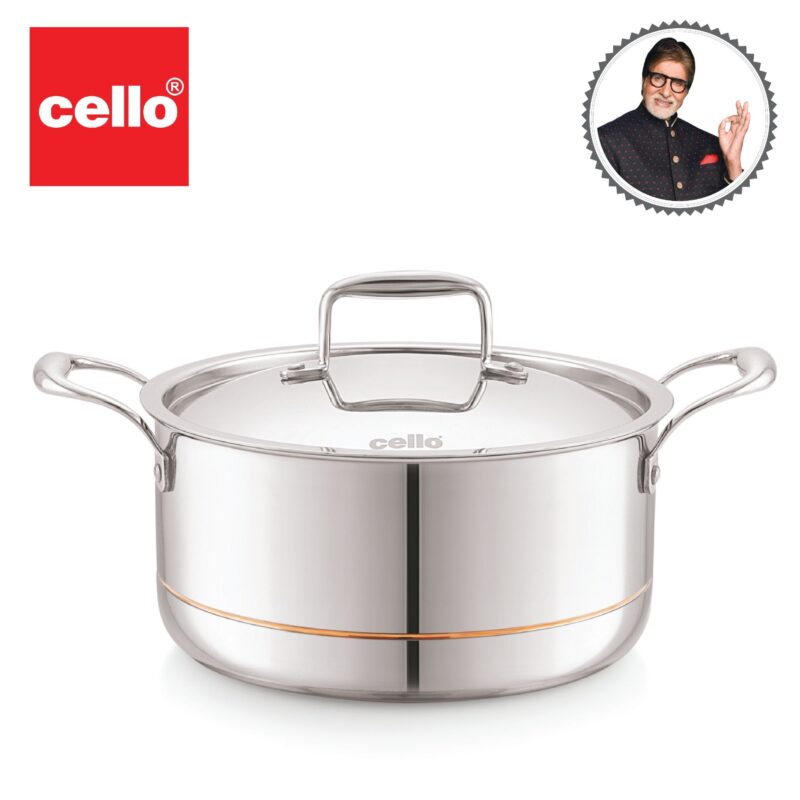 5-Ply Stainless Steel Casserole with Lid - Image 20