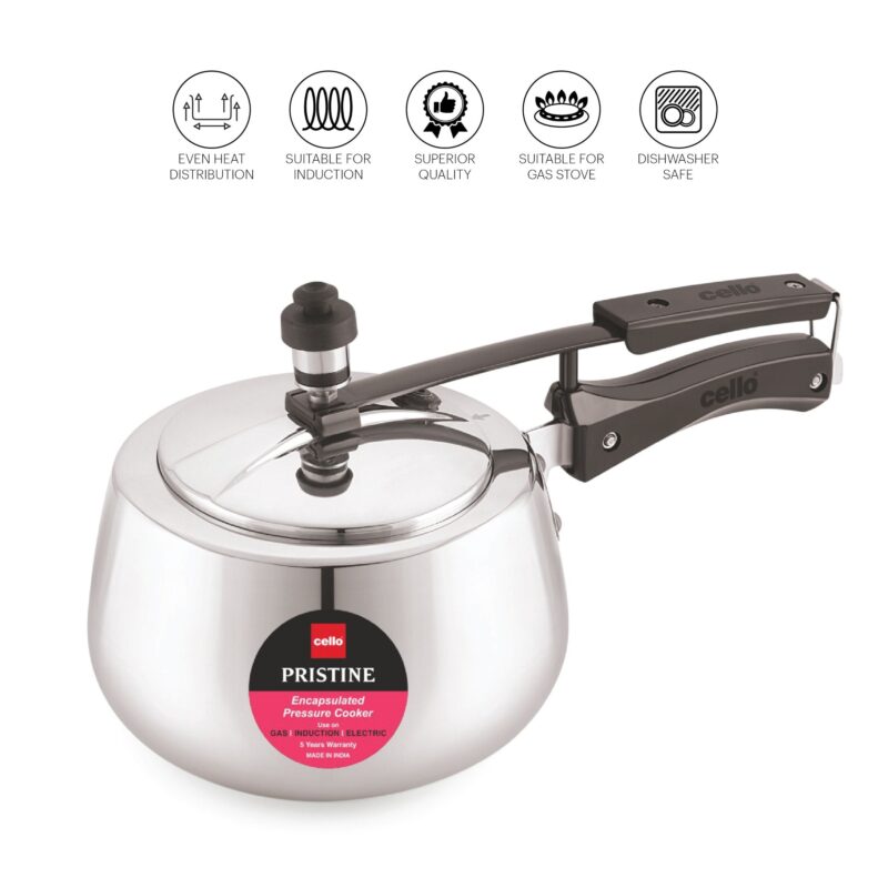 Pristine Encapsulated Pressure Cooker, Silver - Image 8