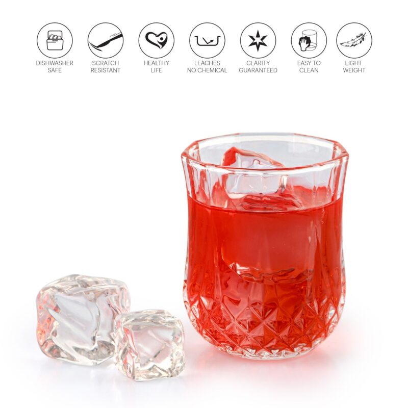 Amore Glass Tumblers, Set of 6 - Image 8