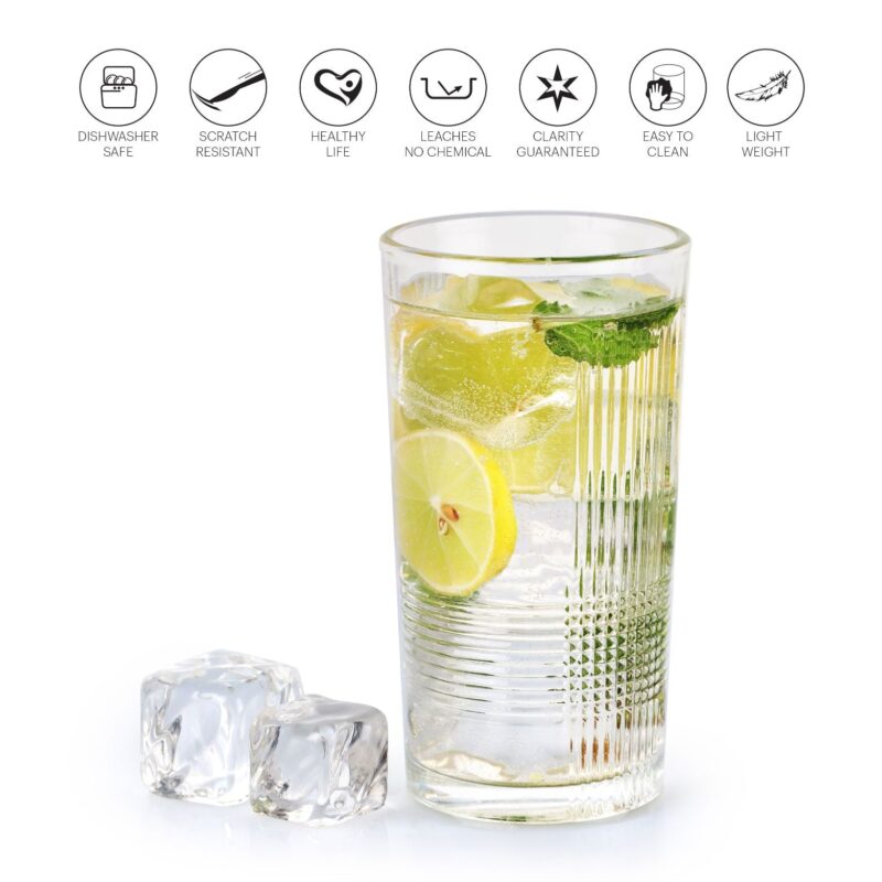 Enigma Glass Tumblers, Set of 6 - Image 8