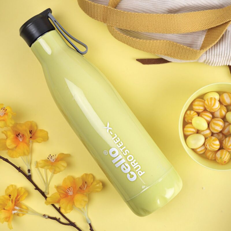 Yellow|Puro Steel-X Neo 900 Water Bottle, 720ml / 720ml