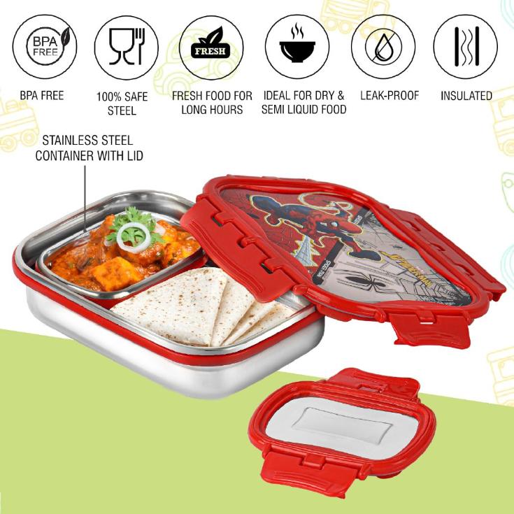 Click It Toons Stainless Steel Lunch Box, Medium - Image 12