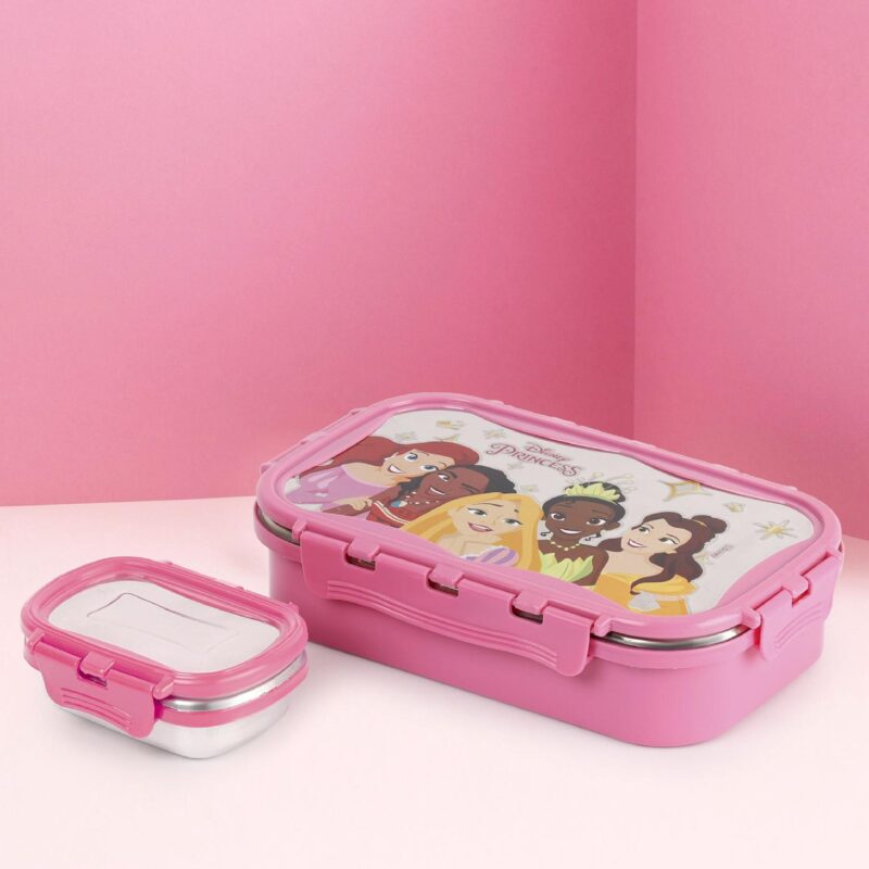Pink|Thermo Click Toons Insulated Lunch Box, Medium / Medium