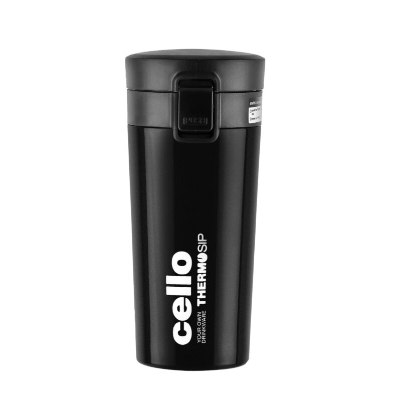 Black|Monty Flask, Vacusteel Water Bottle, 300ml / 300ml